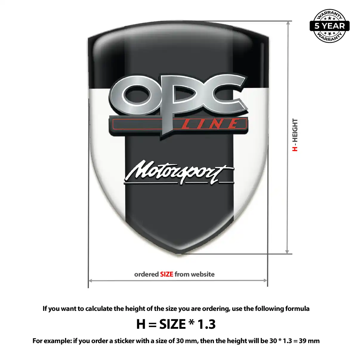 Opel Car Emblem Decal Signature Grade