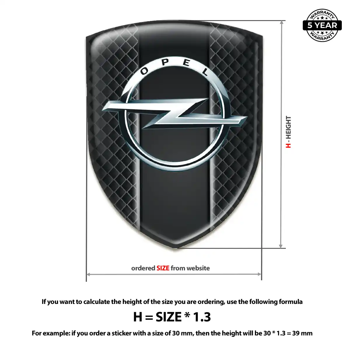 Opel Car Emblem Decal Superior Craft