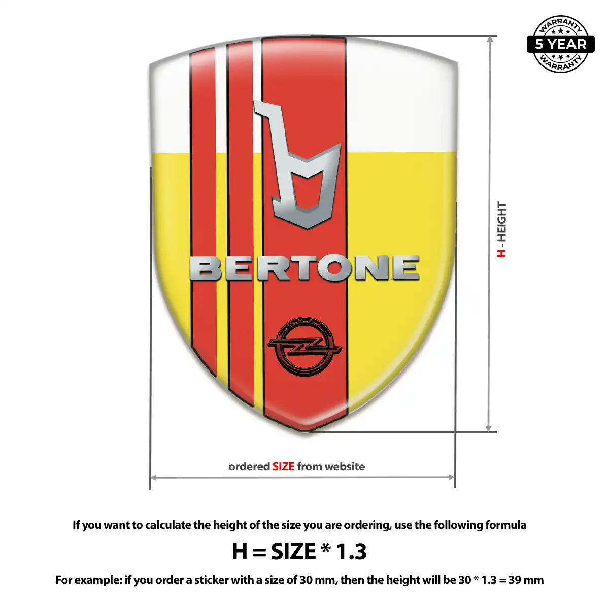Opel Car Emblem Overlay Exterior Luxe