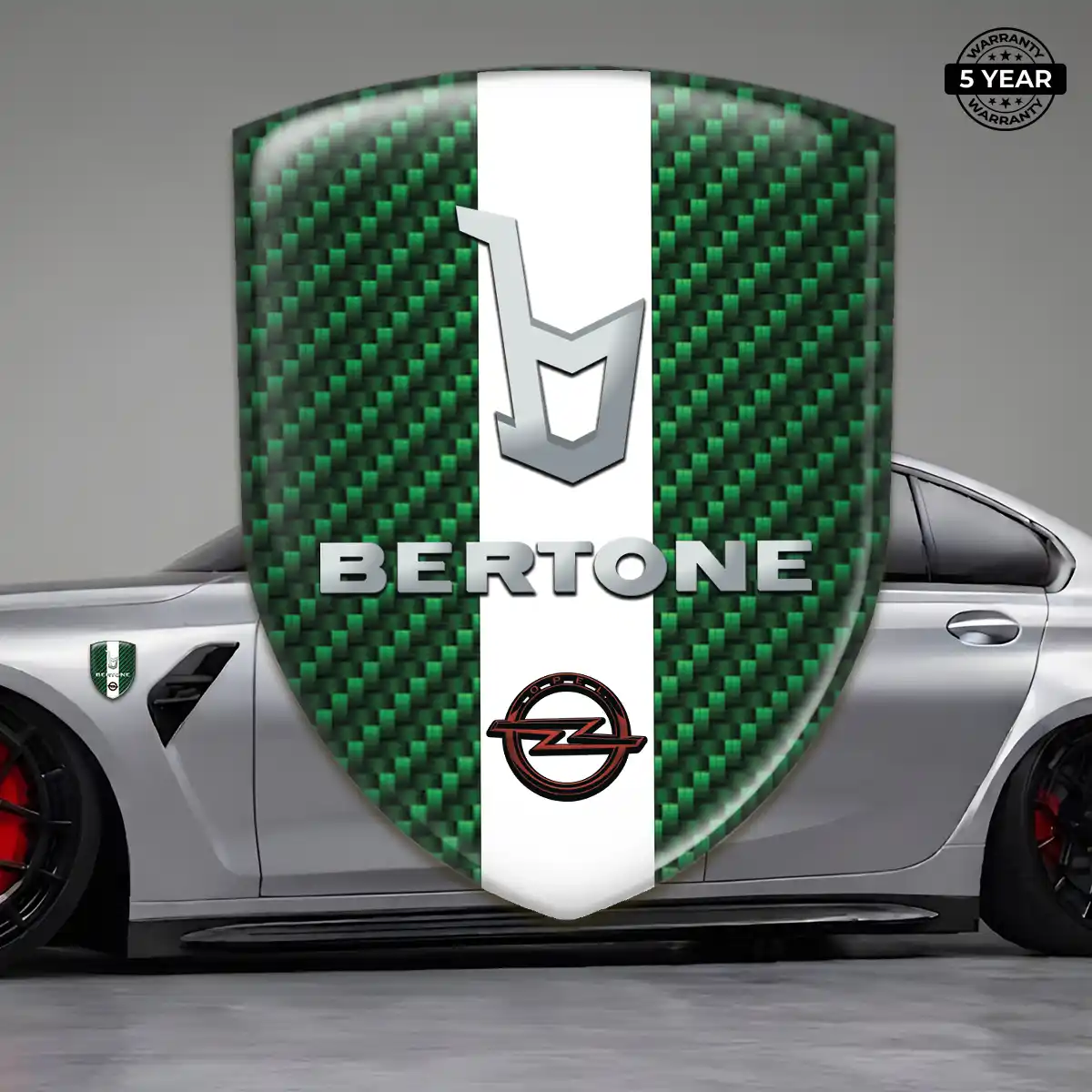 Opel Car Emblem Overlay Interior Elegance