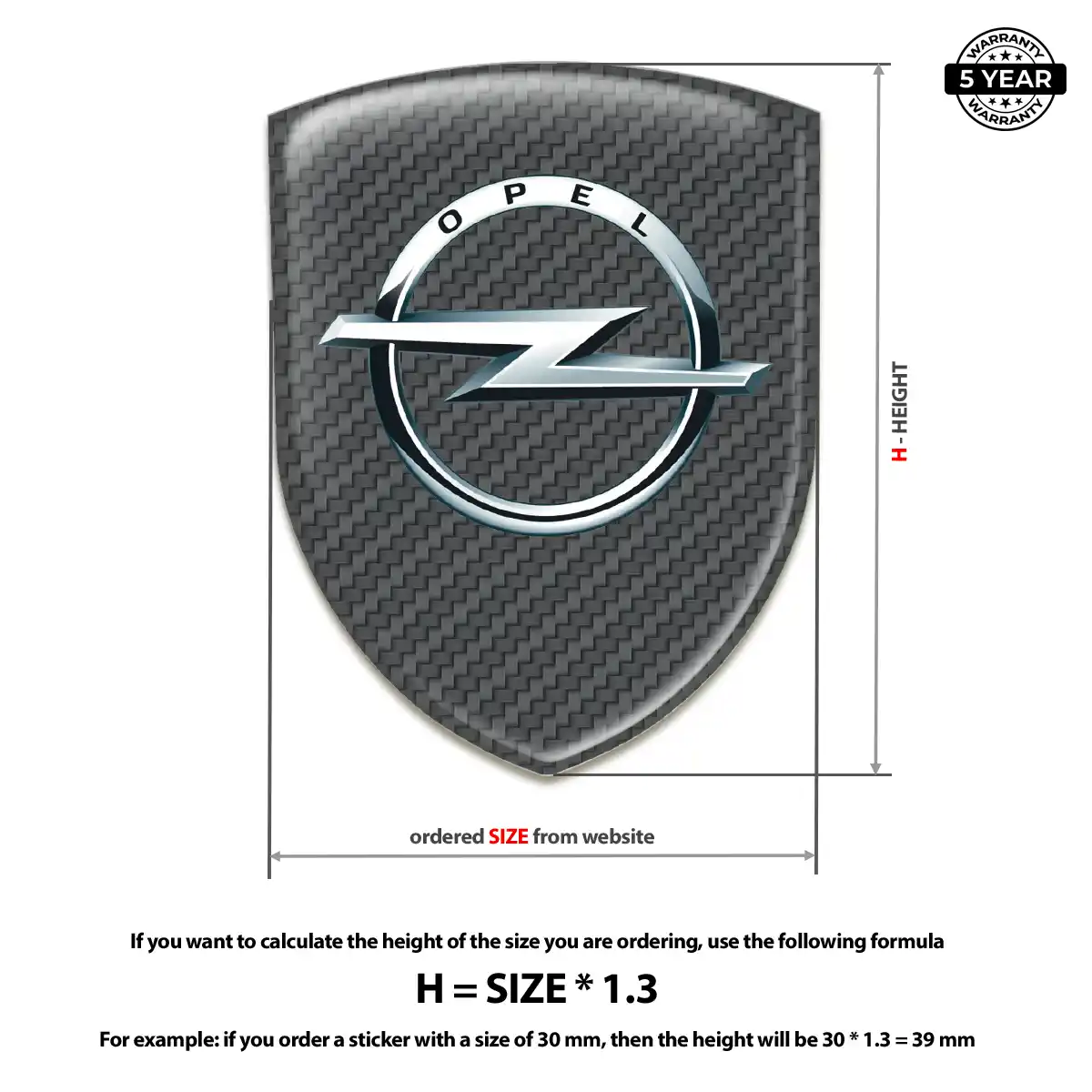 Opel Car Emblem Overlay Noble Edition