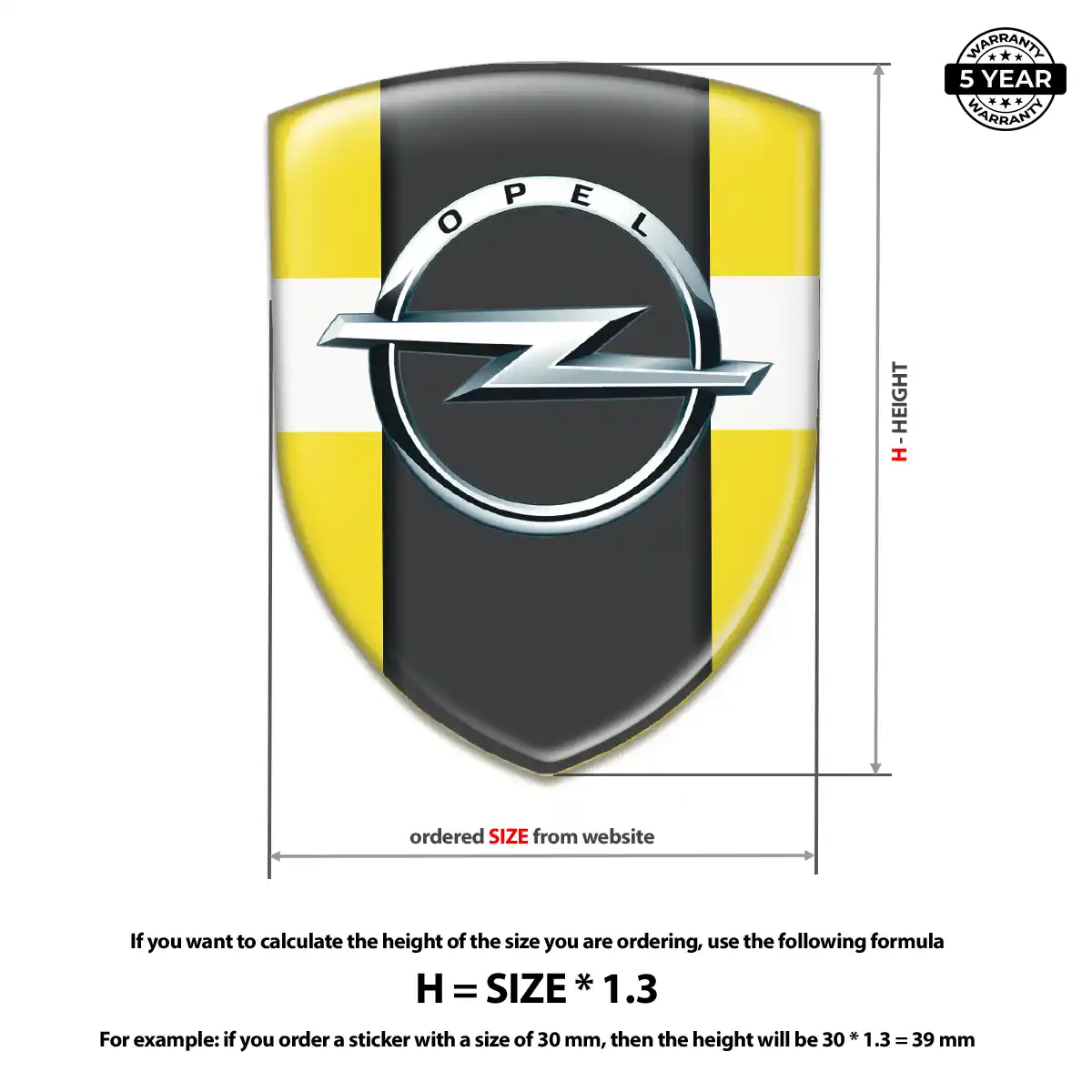 Opel Car Emblem Overlay Opulent Line