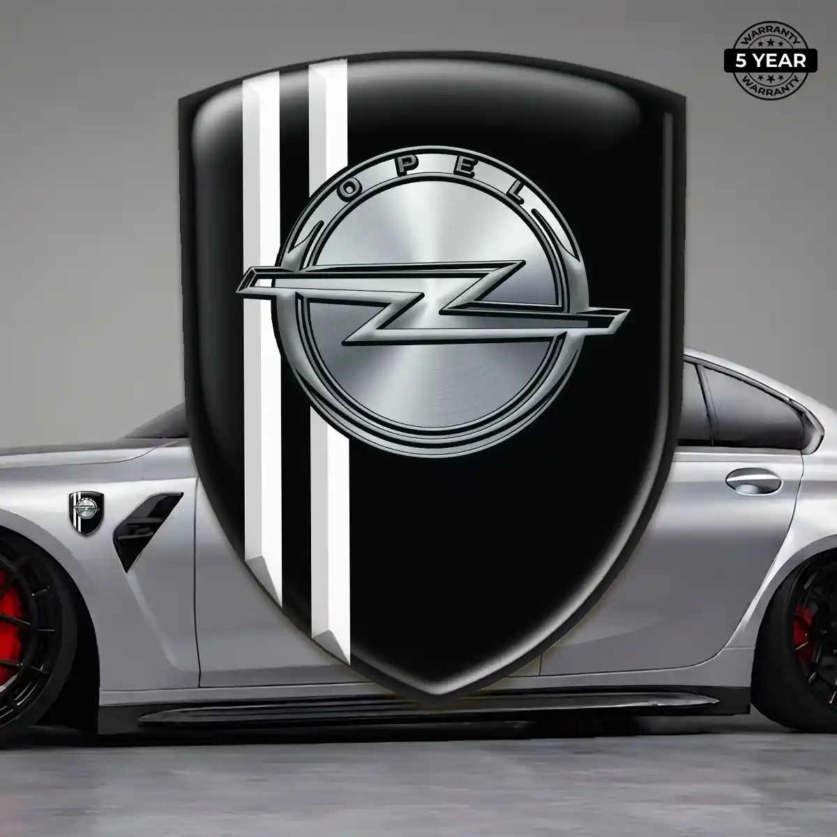 Opel Car Emblem Overlay Prestige Line