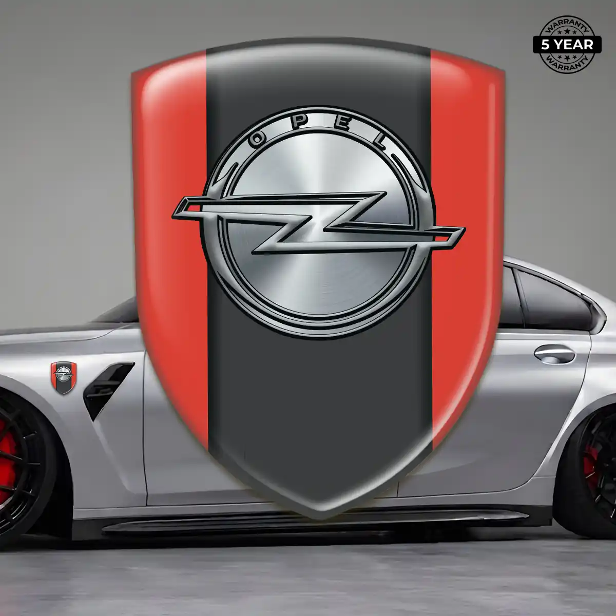 Opel Car Emblem Overlay Refined Design