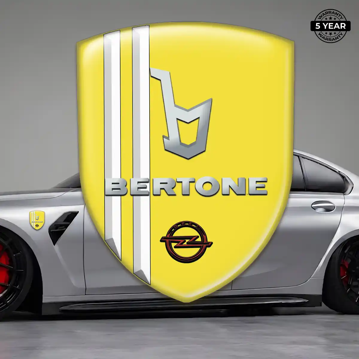 Opel Car Emblem Overlay Sleek Style