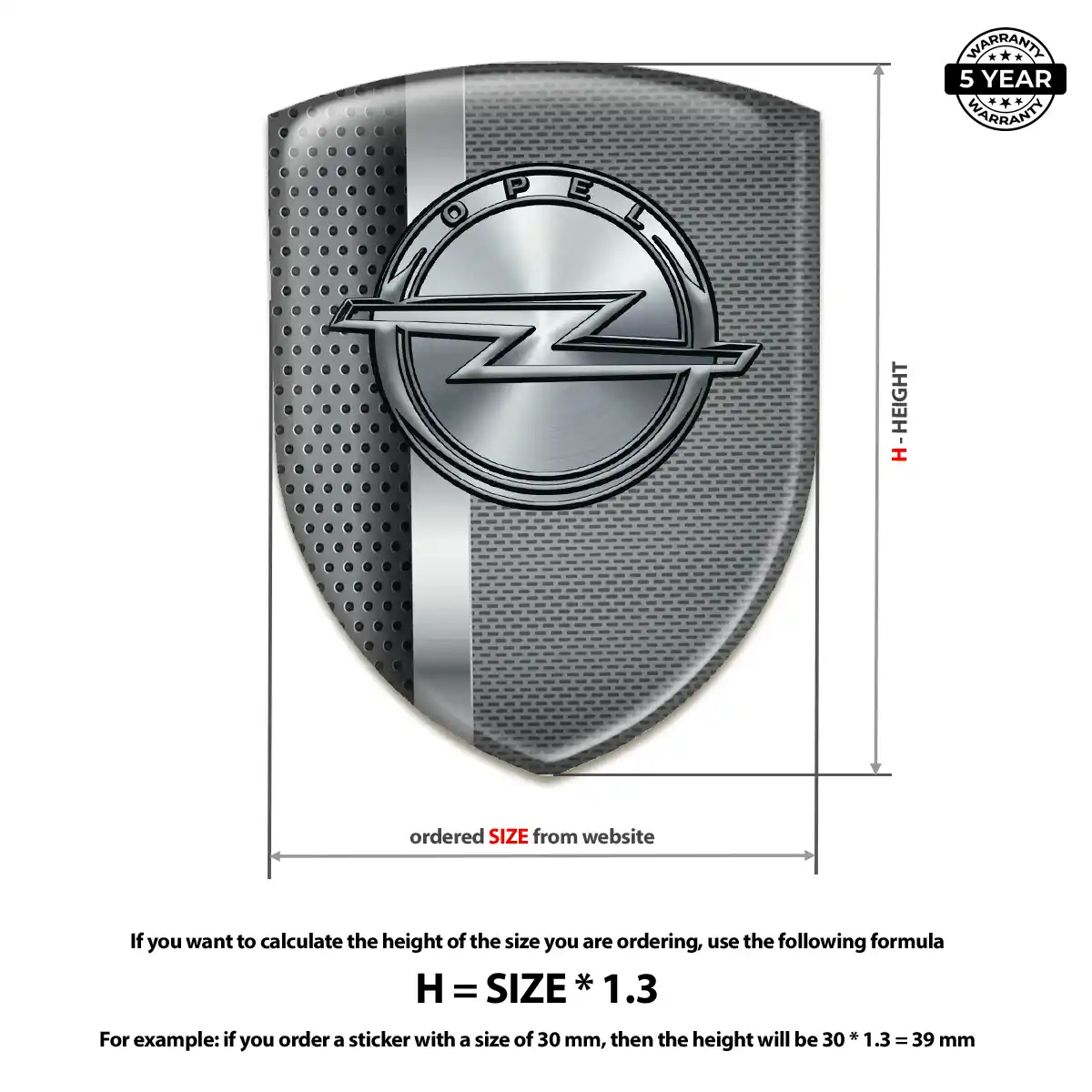 Opel Car Emblem Overlay Superior Craft