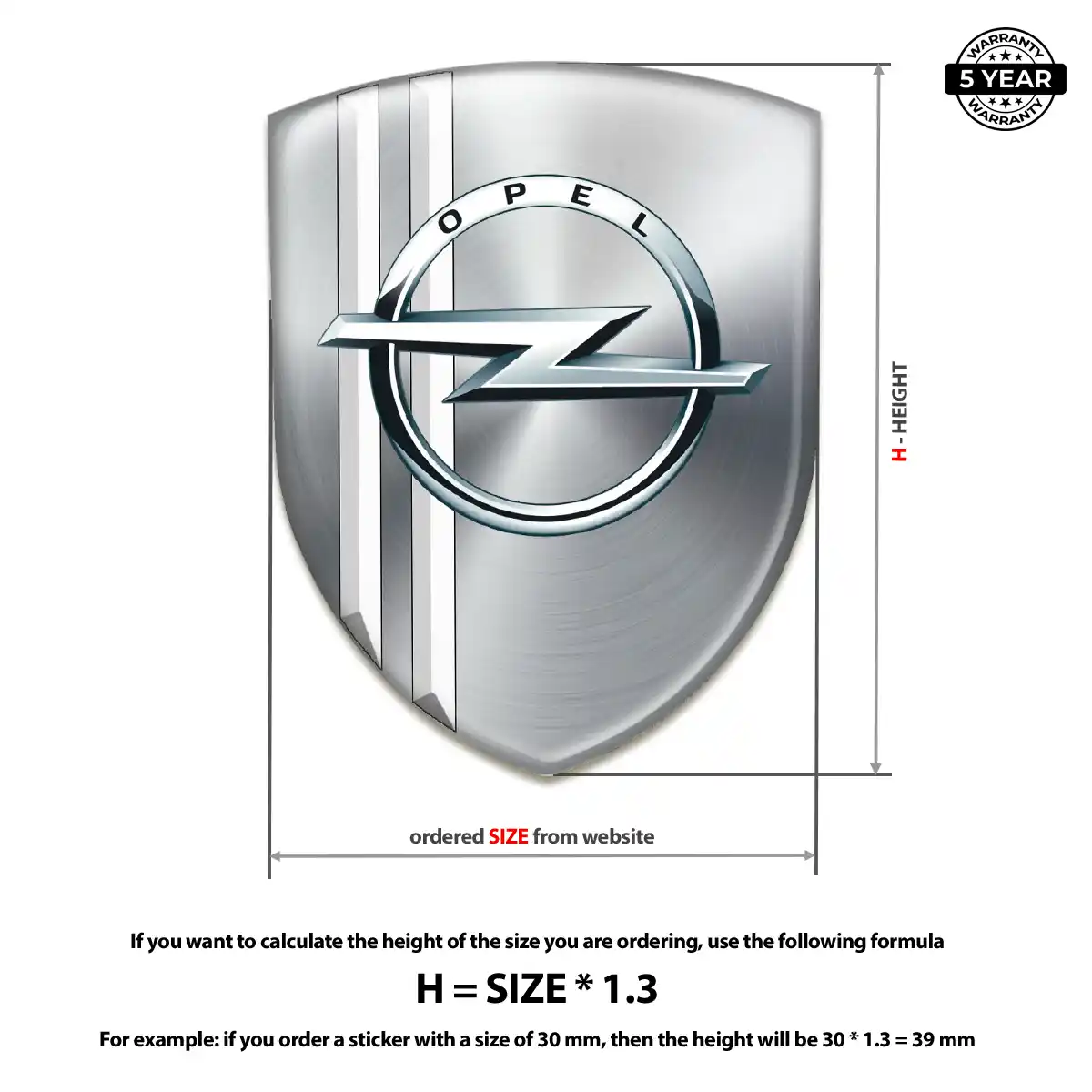 Opel Car Emblem Sticker Exclusive Series