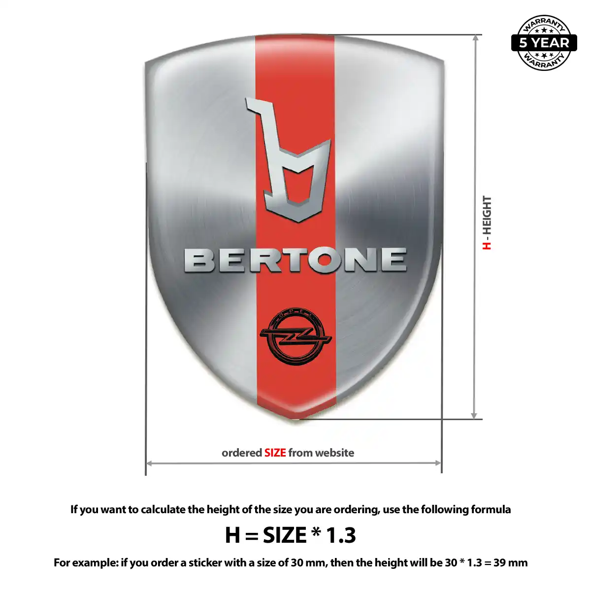Opel Car Emblem Sticker Prime Quality