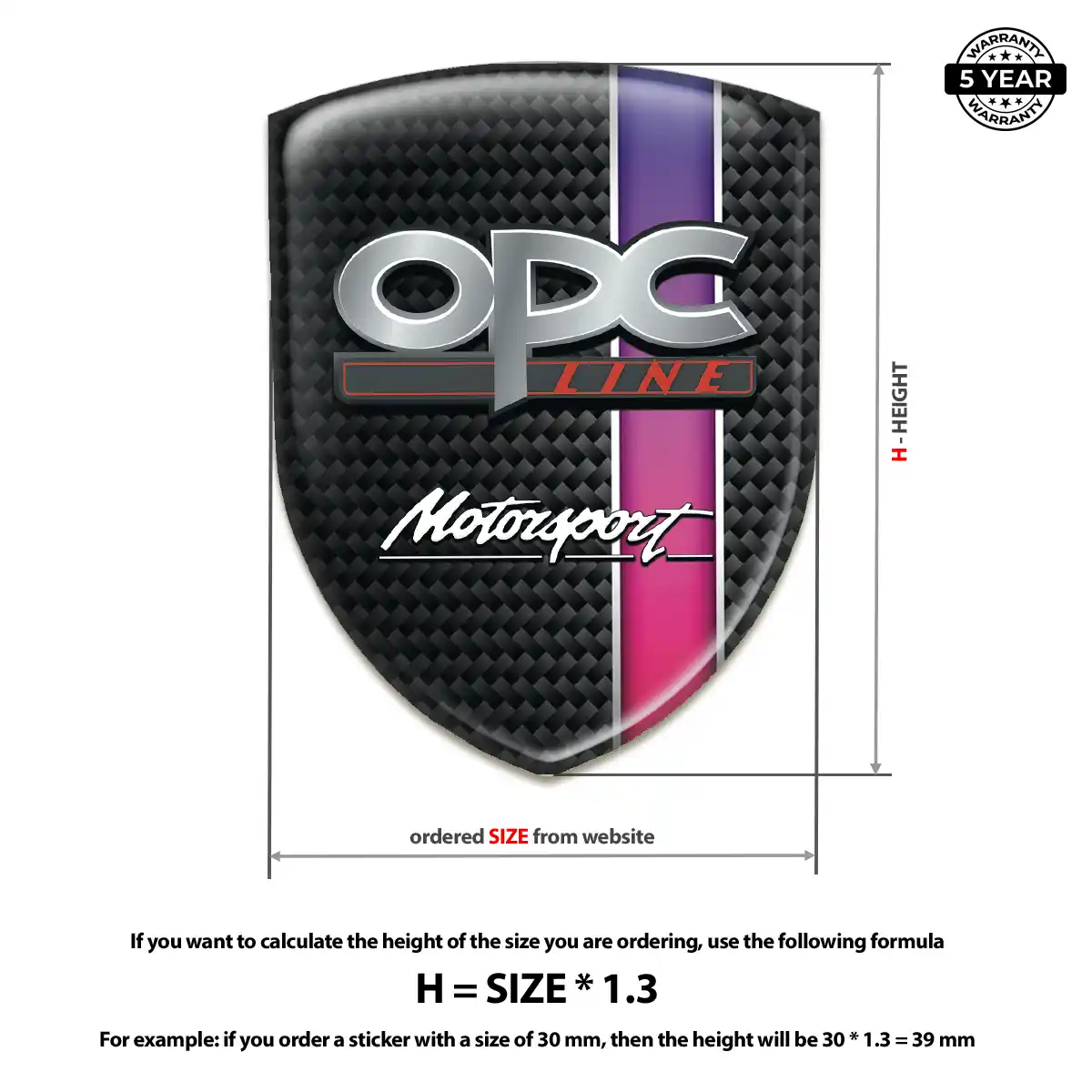 Opel Car Emblem Sticker Refined Design