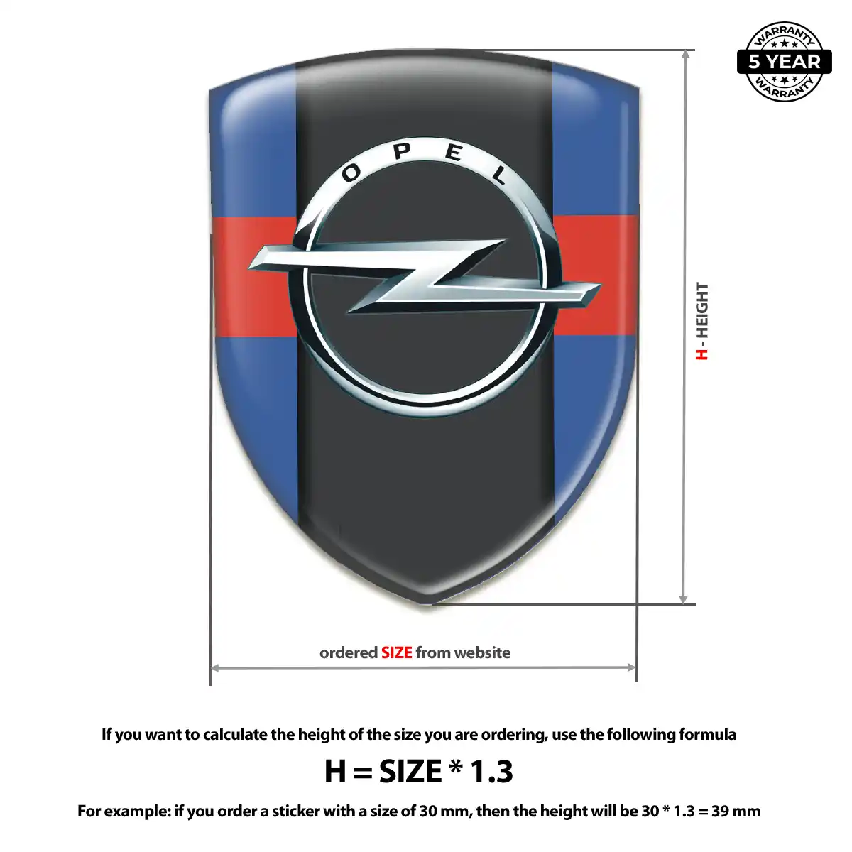 Opel Car Logo Decal Cabin Style