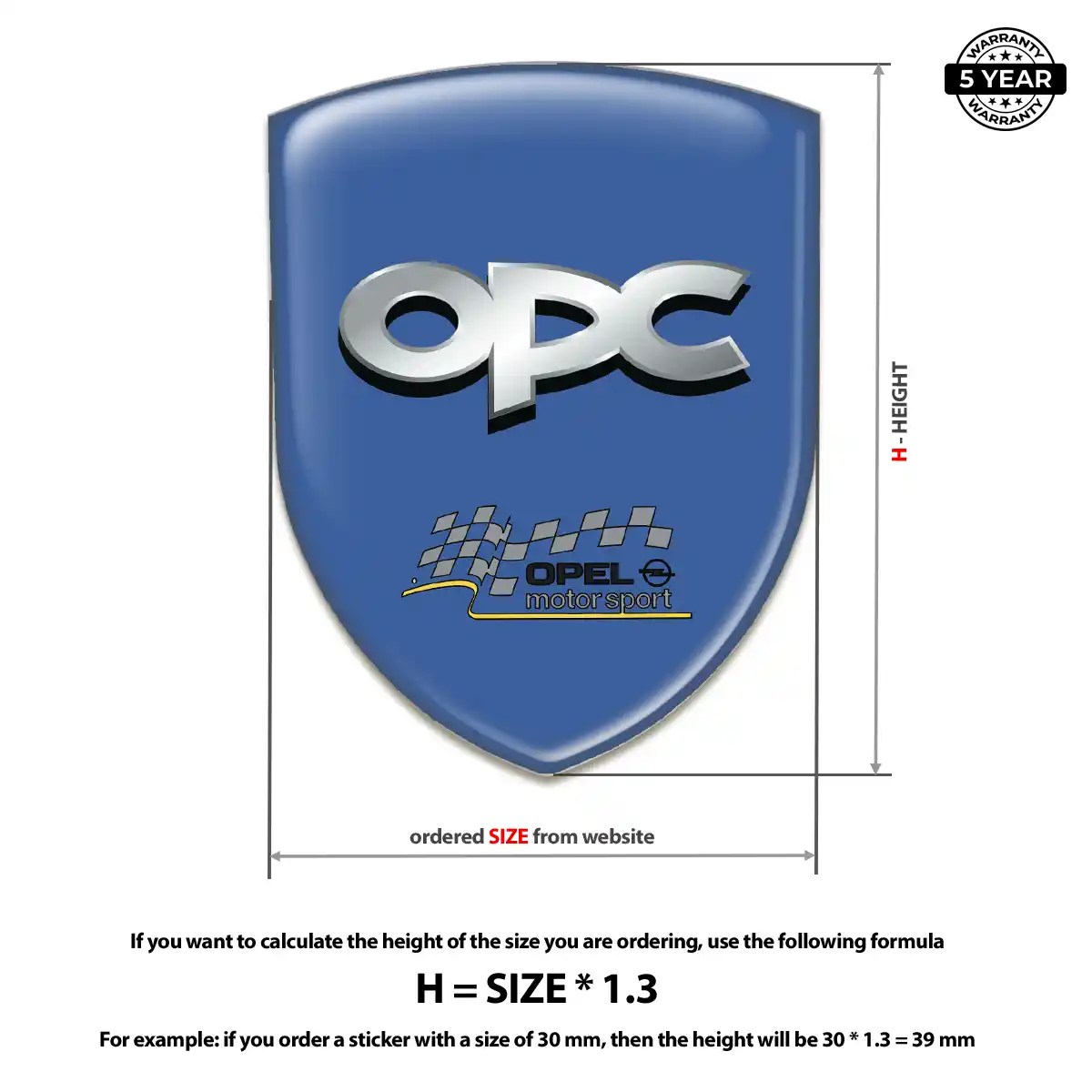 Opel Car Logo Decal Exclusive Series