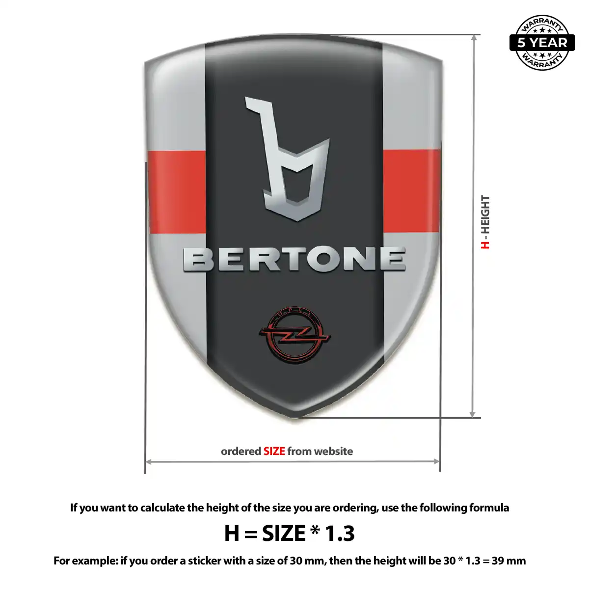 Opel Car Logo Decal Interior Elegance