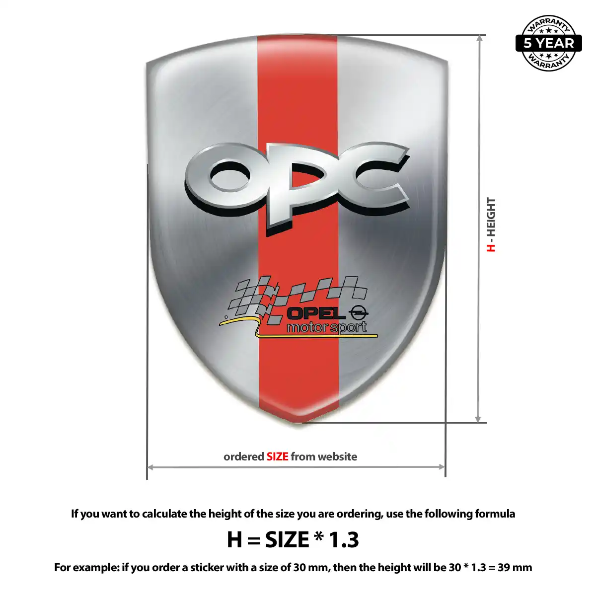 Opel Car Logo Decal Interior Luxe