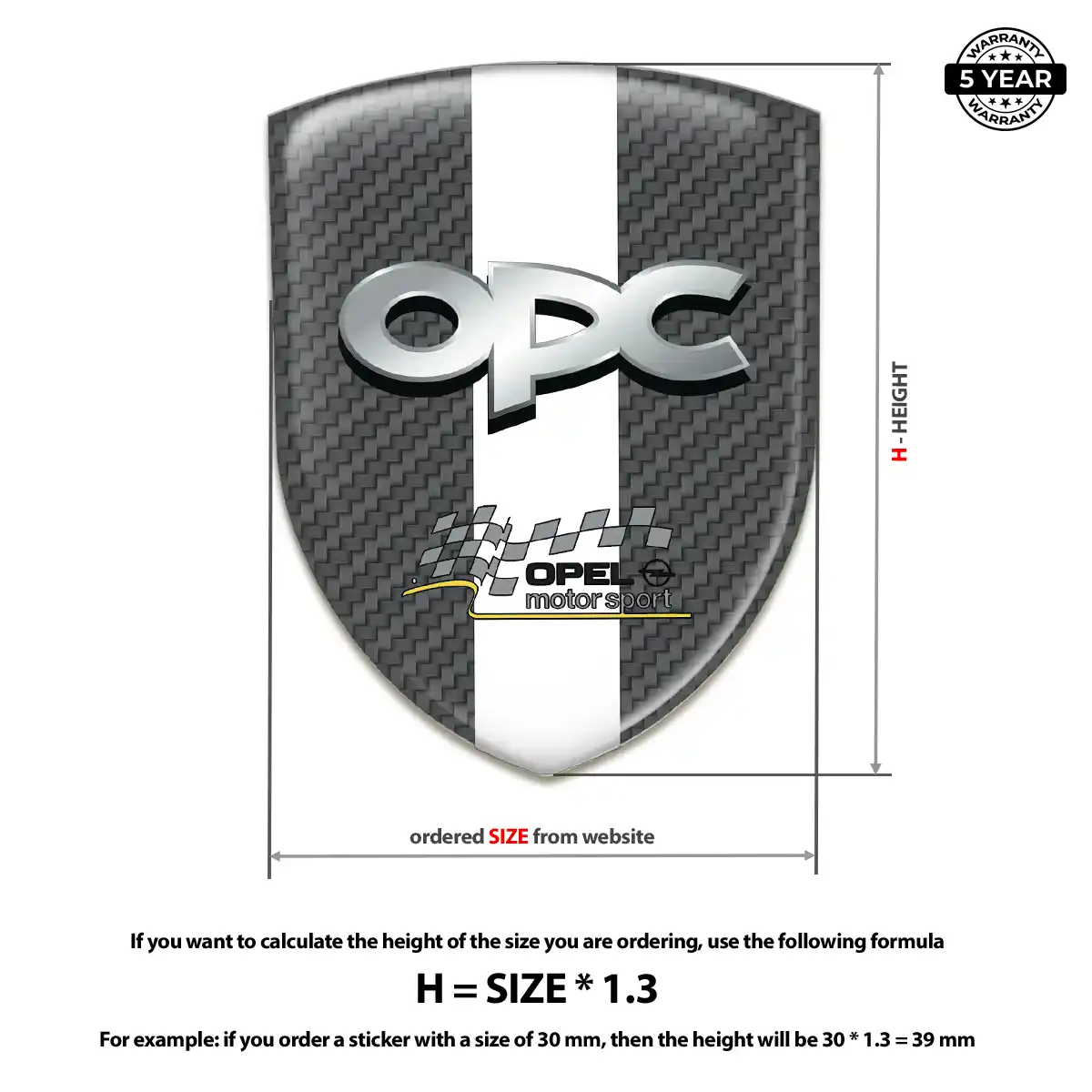 Opel Car Logo Decal Opulent Line
