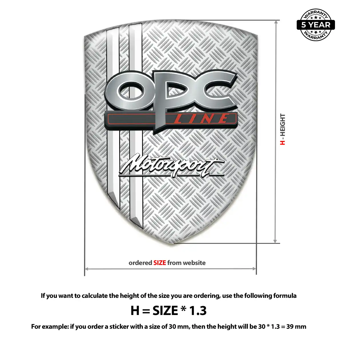 Opel Car Logo Decal Premium Dome