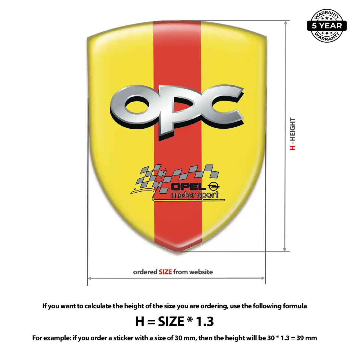 Opel Car Logo Decal Prime Quality