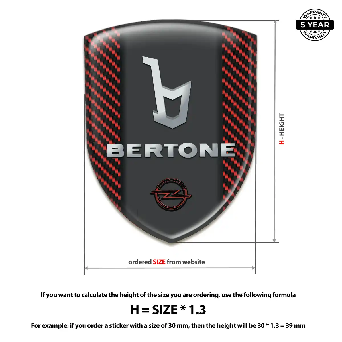 Opel Car Logo Decal Resin Elite