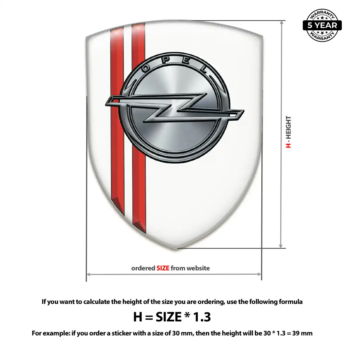 Opel Crest Emblem Opulent Line