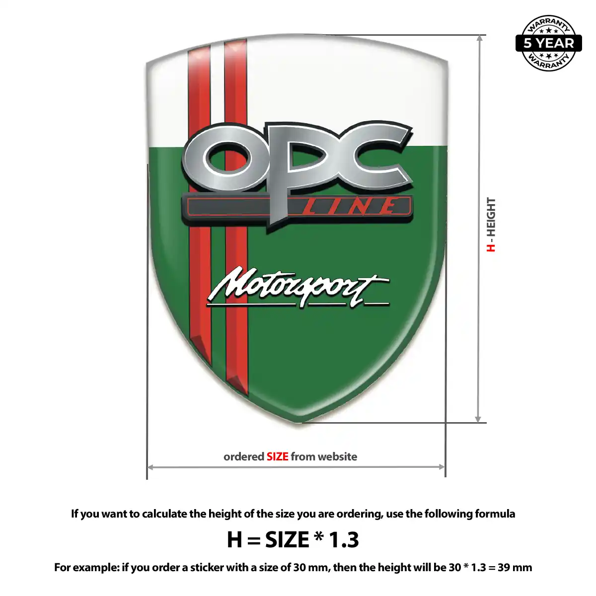 Opel Crest Emblem Prestige Line