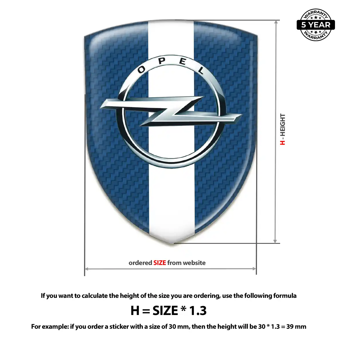 Opel Crest Emblem Prime Quality