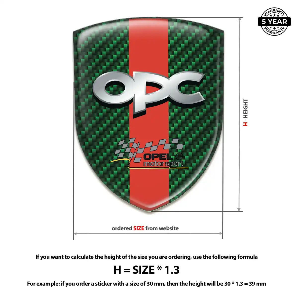 Opel Crest Emblem Resin Luxe