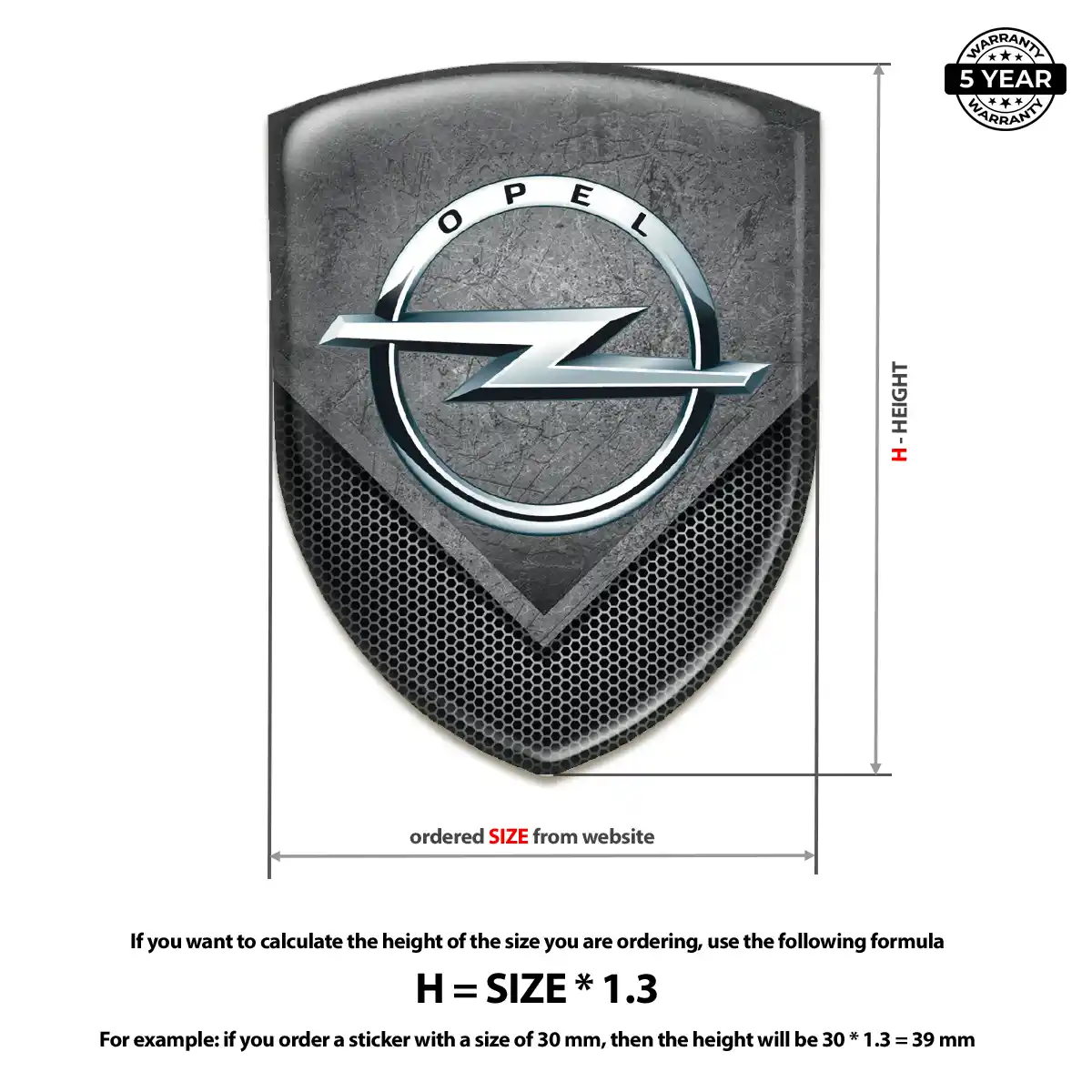 Opel Crest Emblem Sleek Style