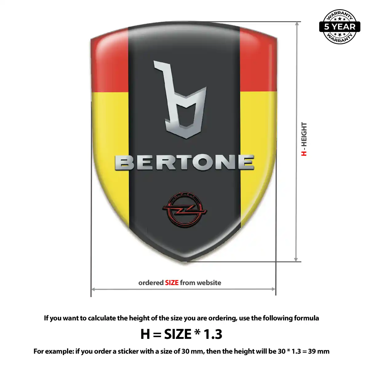 Opel Crest Logo Emblem Cabin Style