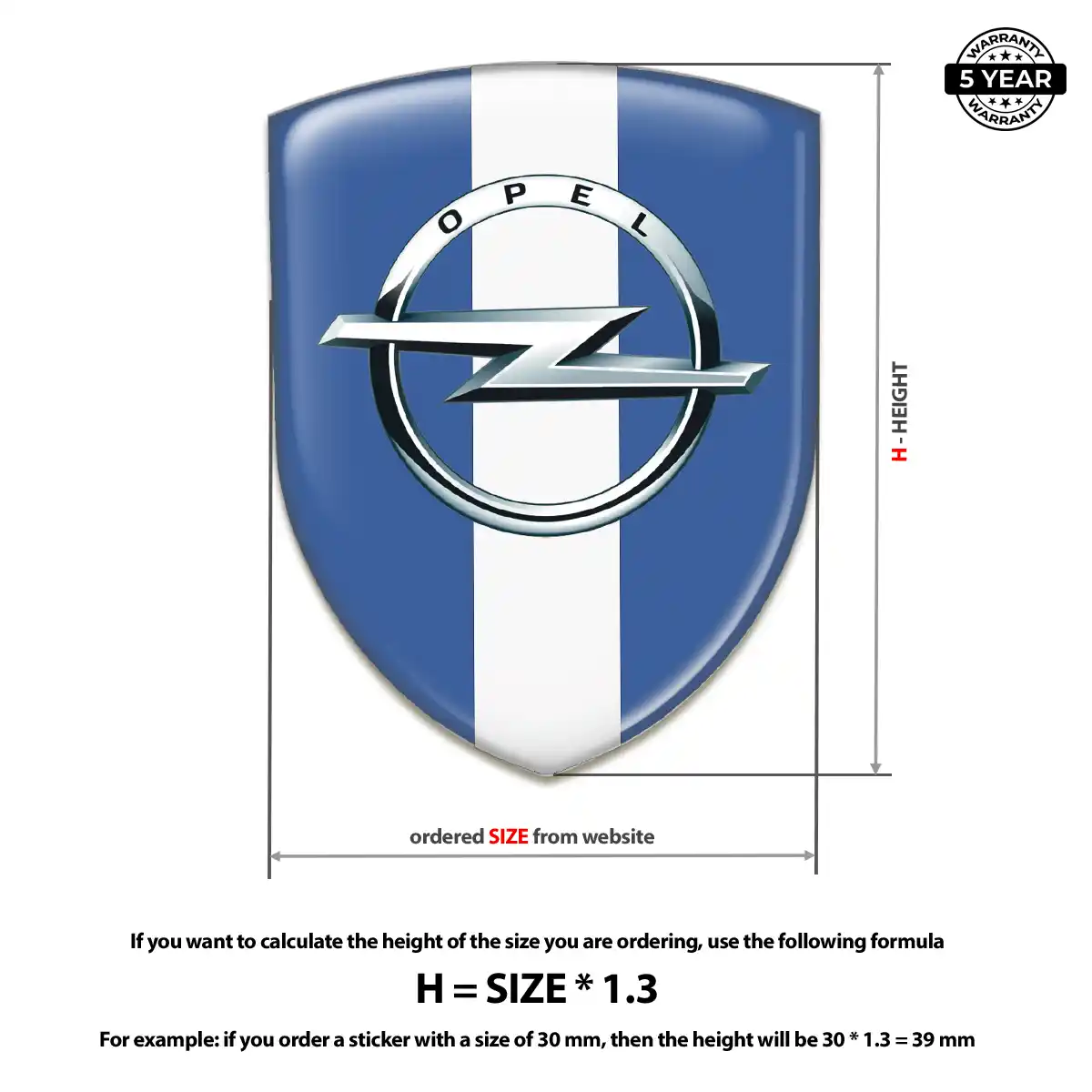 Opel Crest Logo Emblem Deluxe Edition