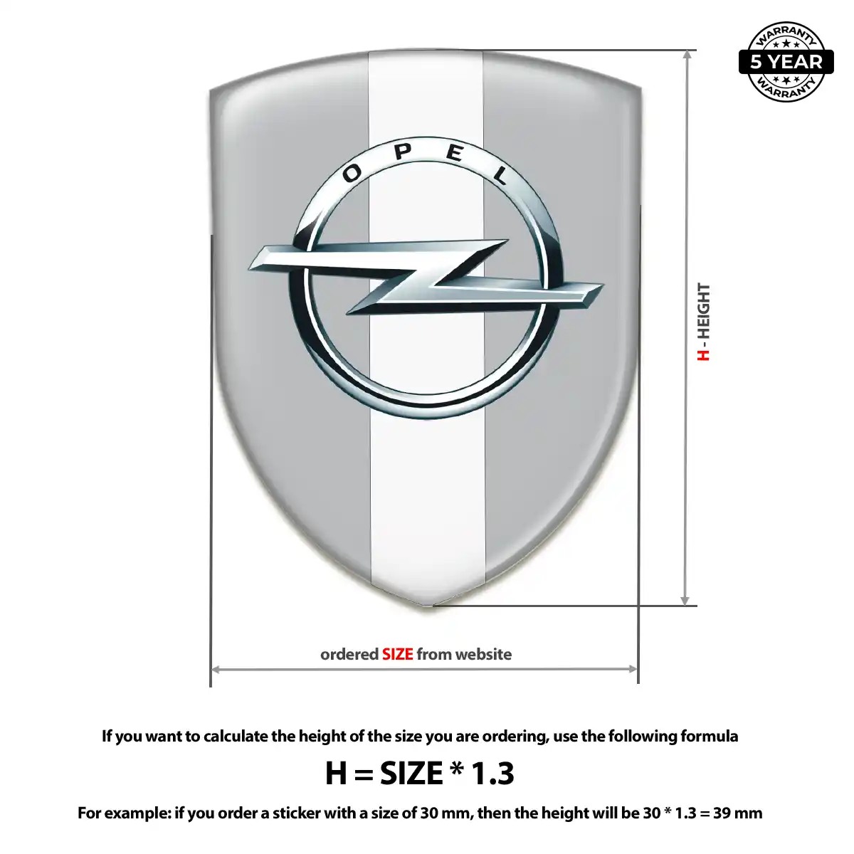 Opel Crest Logo Emblem Elite Edition