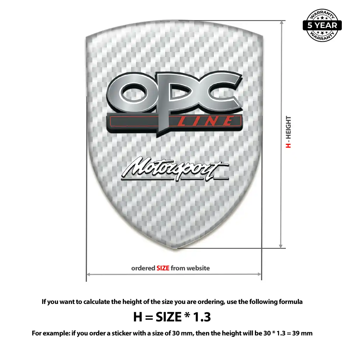 Opel Crest Logo Emblem Exterior Luxe
