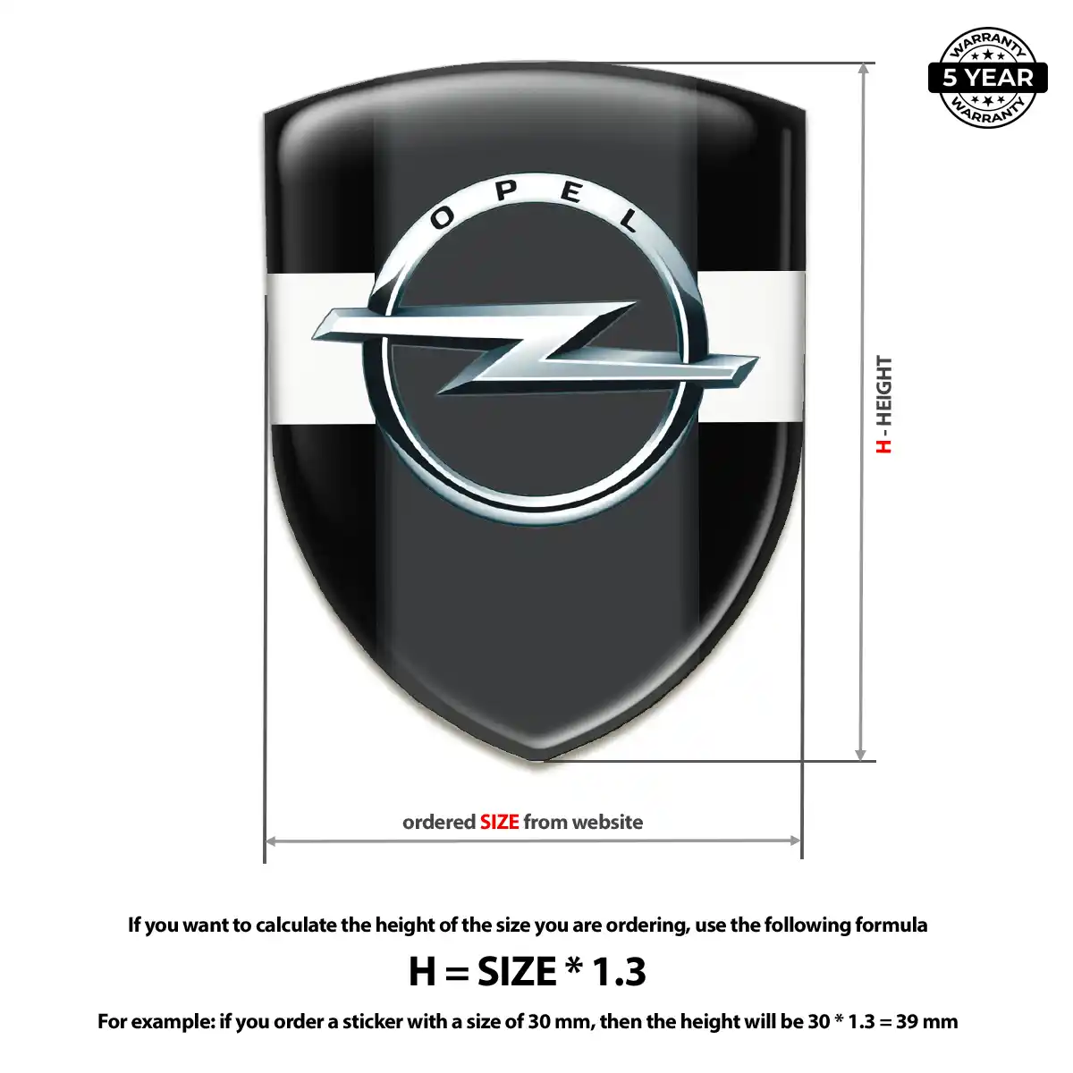 Opel Crest Logo Emblem Interior Elegance