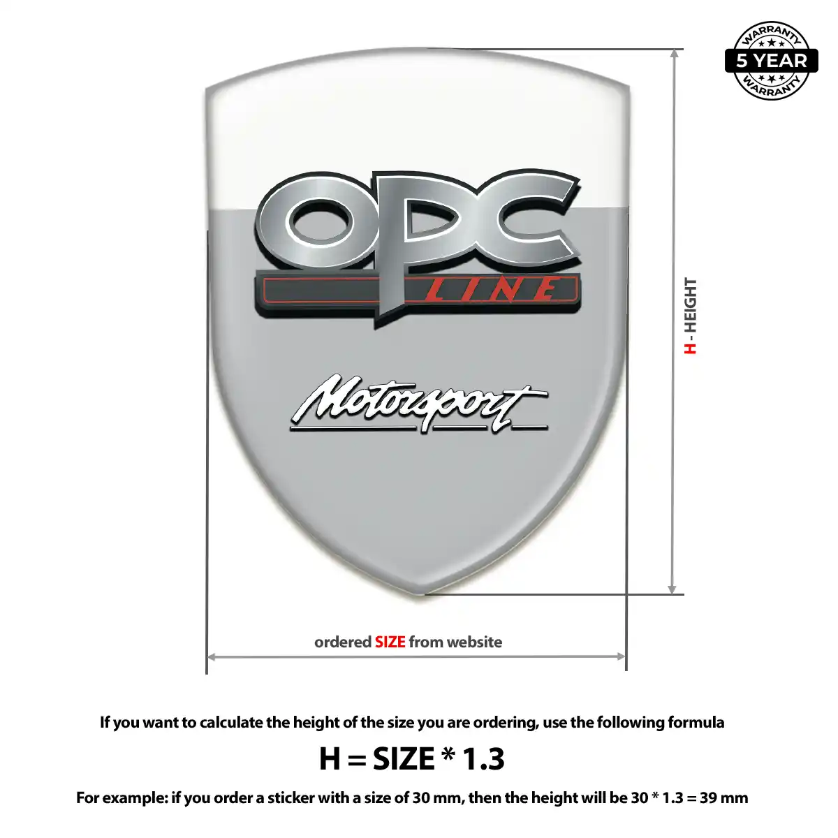 Opel Crest Logo Emblem Opulent Line