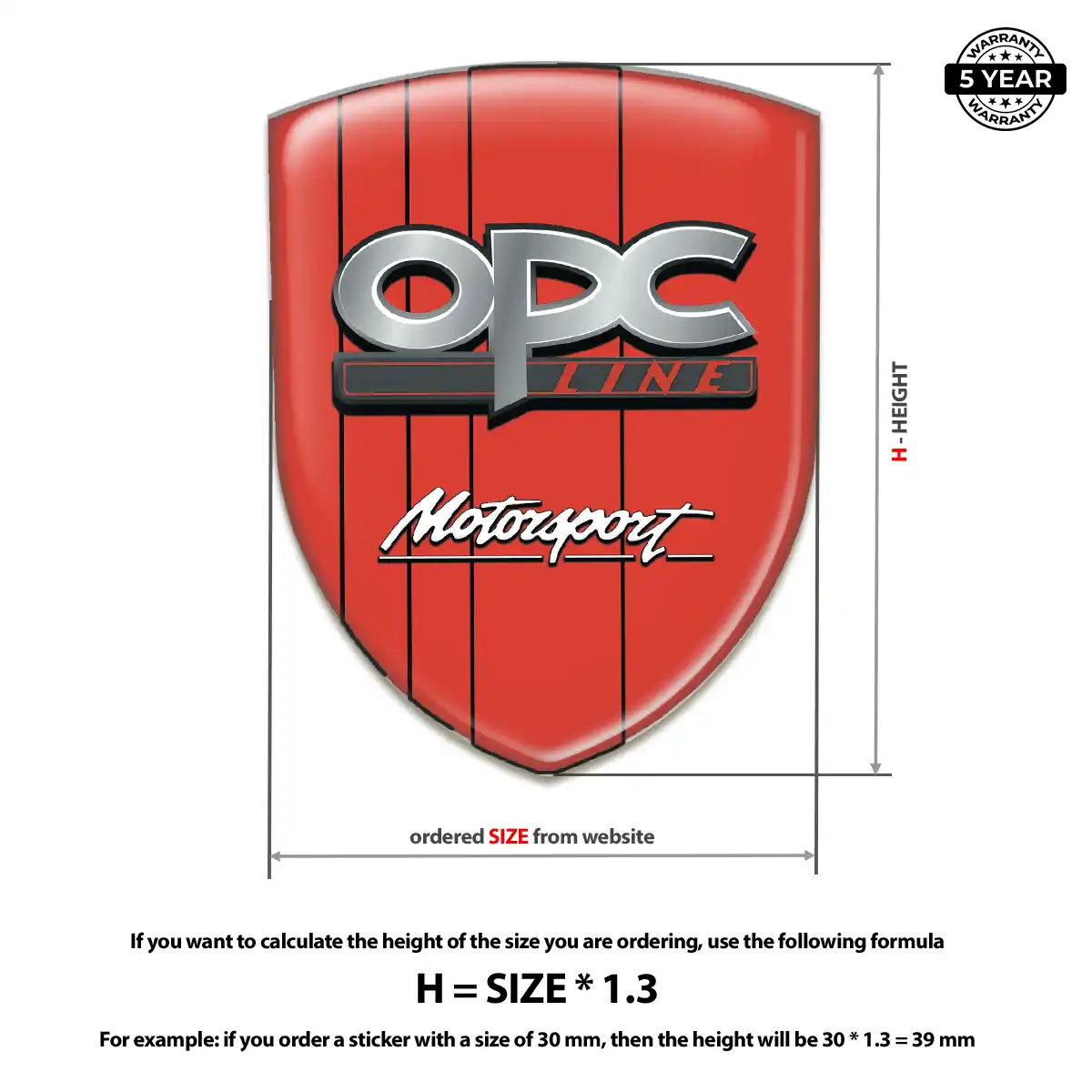 Opel Crest Logo Emblem Prestige Line