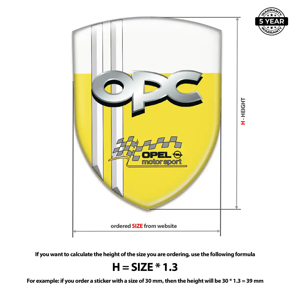 Opel Crest Logo Emblem Superior Craft