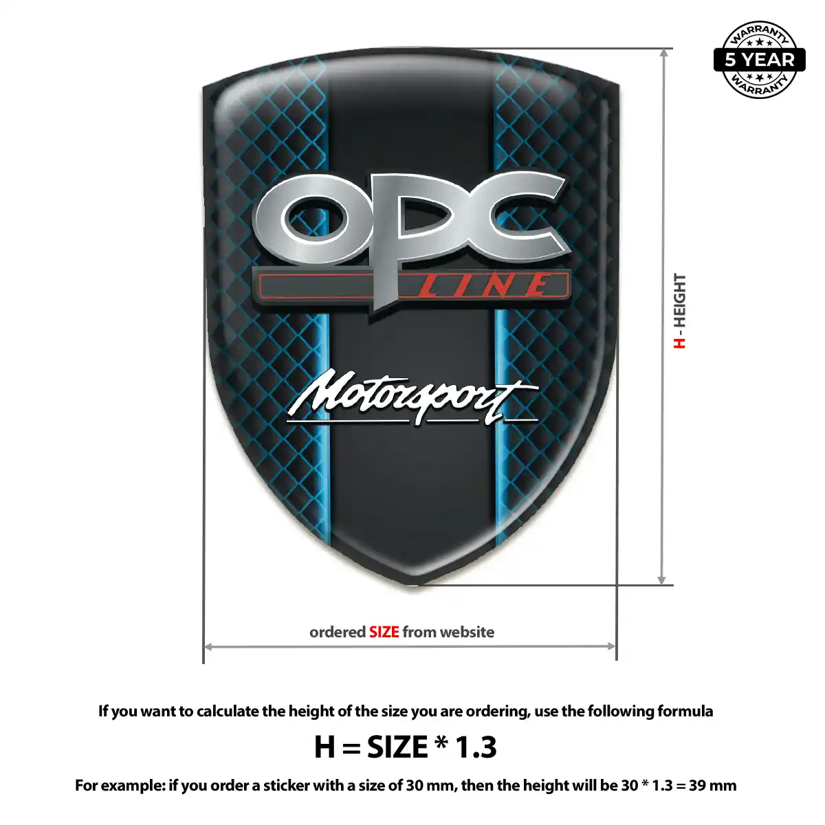 Opel Domed Badge Deluxe Edition
