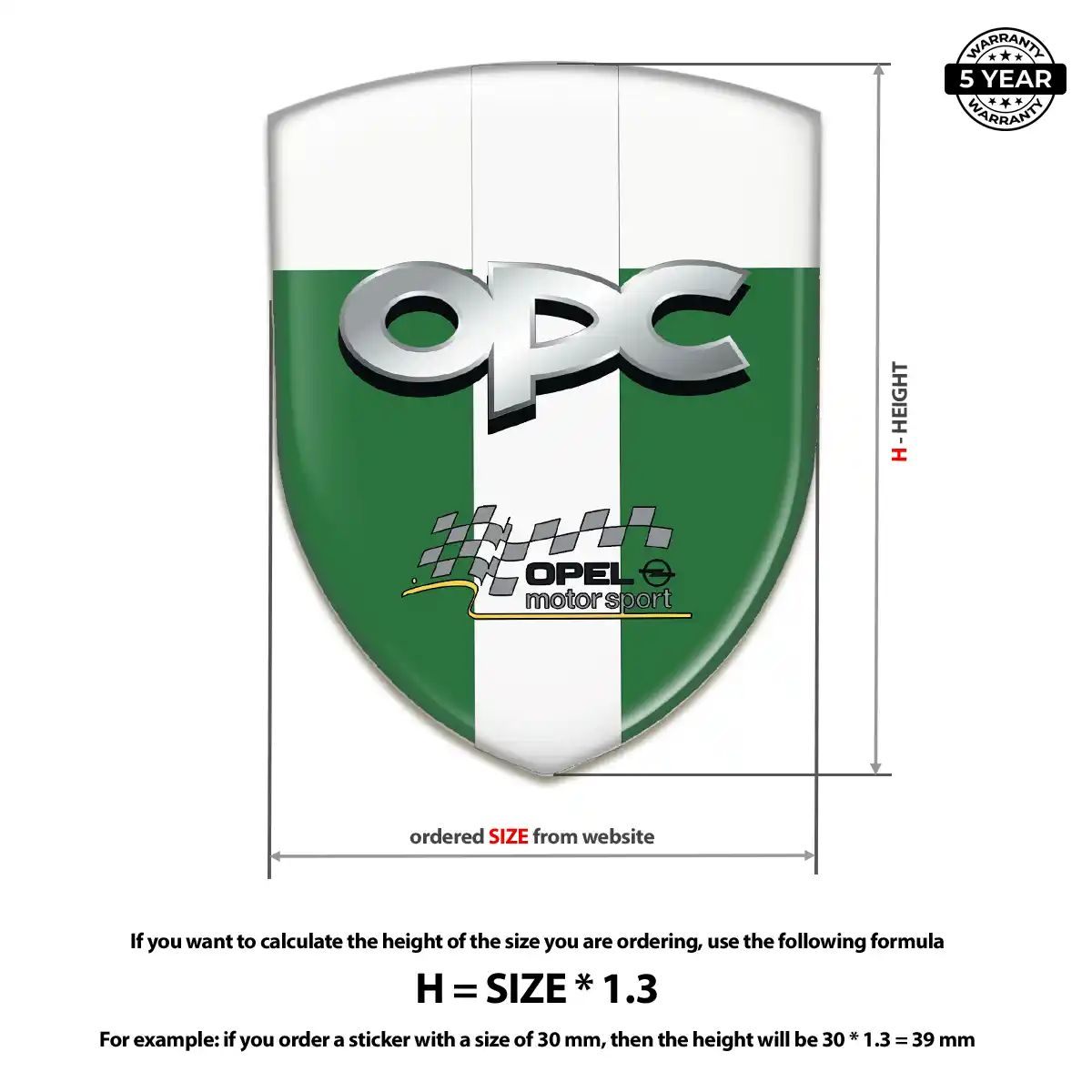 Opel Domed Badge Elite Edition