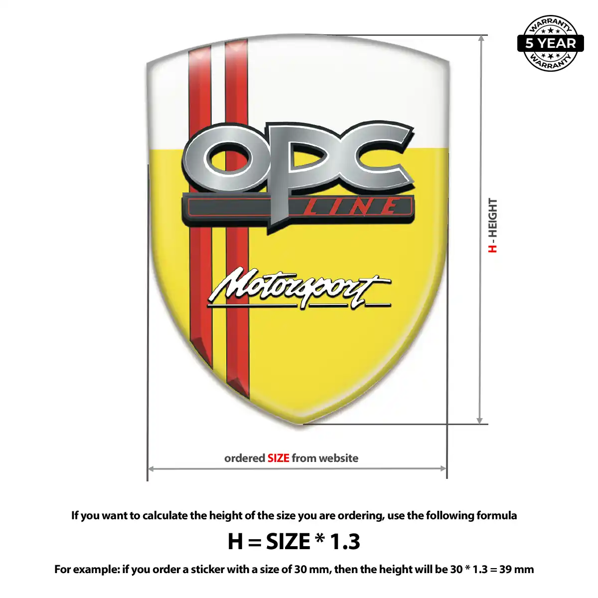 Opel Domed Badge Elite Finish