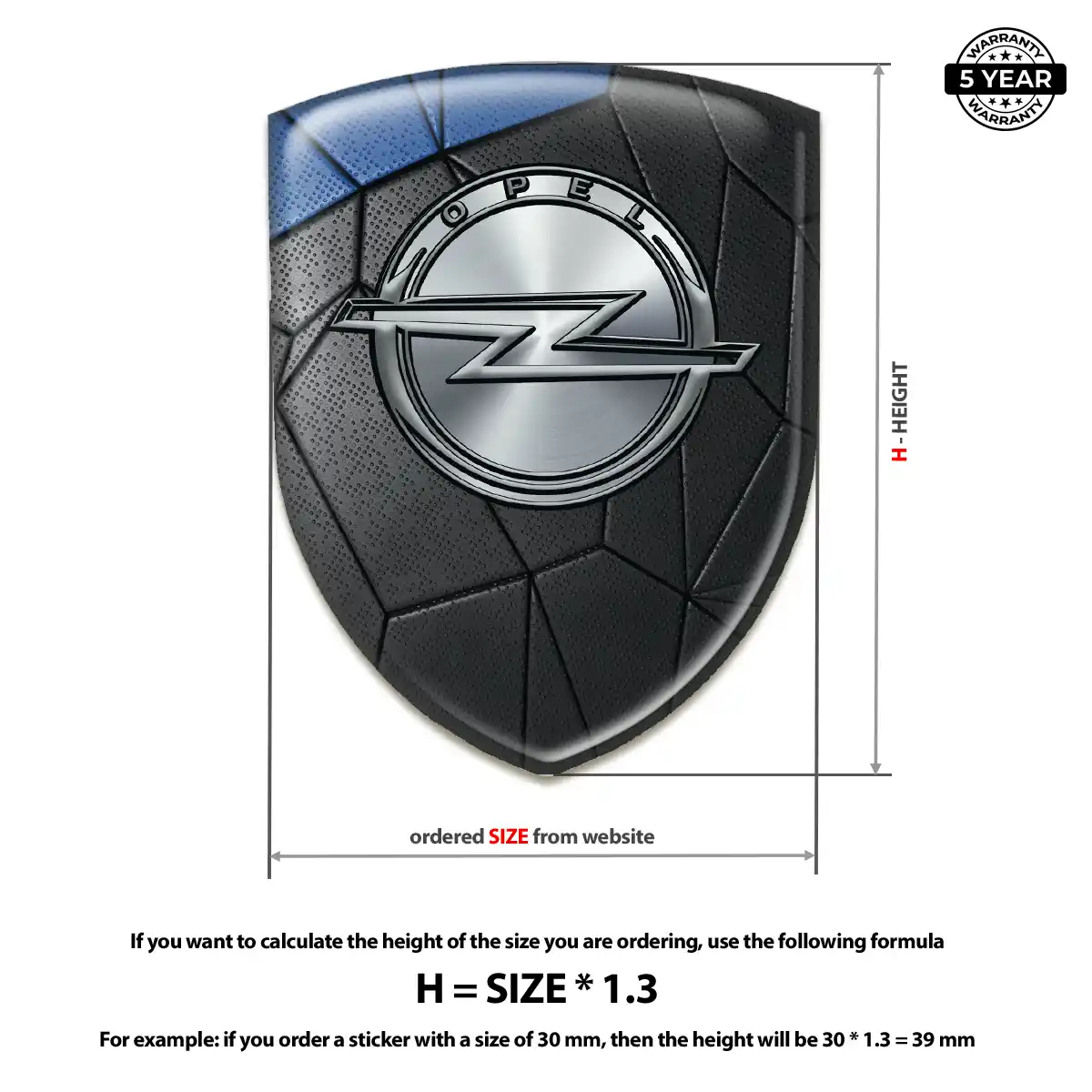 Opel Domed Badge Noble Edition