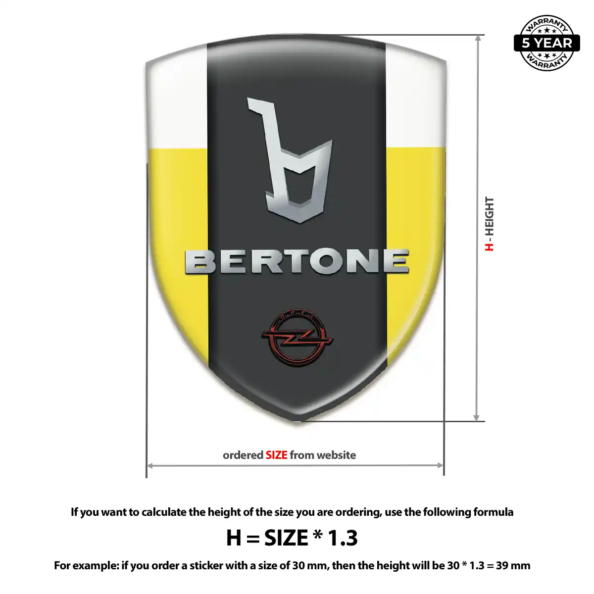 Opel Domed Badge Premium Dome