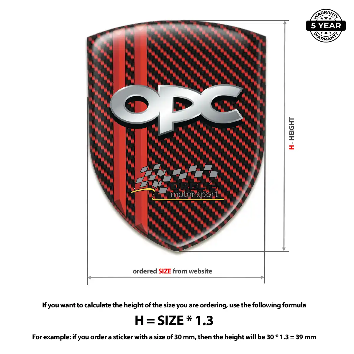 Opel Domed Badge Prime Quality