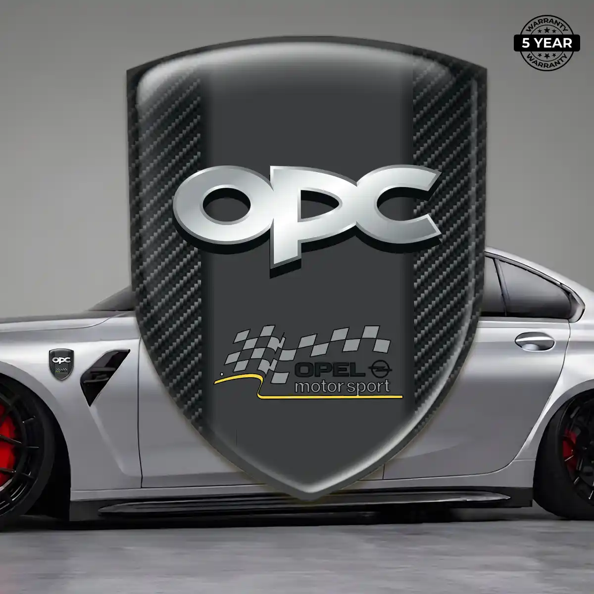 Opel Domed Car Sticker Prestige Line