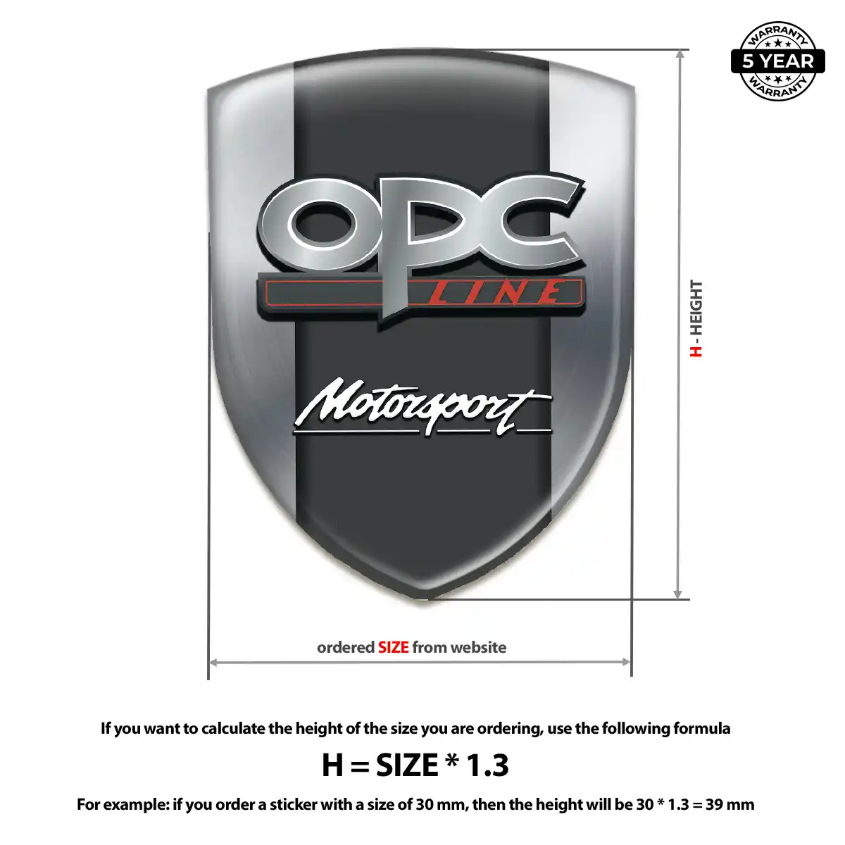 Opel Domed Car Sticker Superior Craft