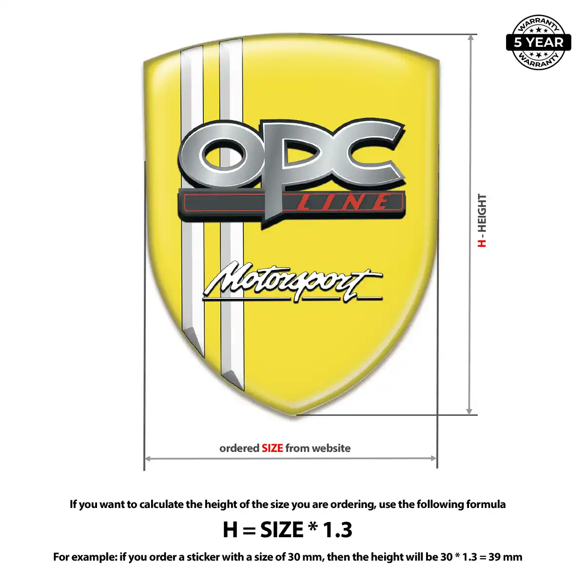 Opel Domed Decal Elite Edition