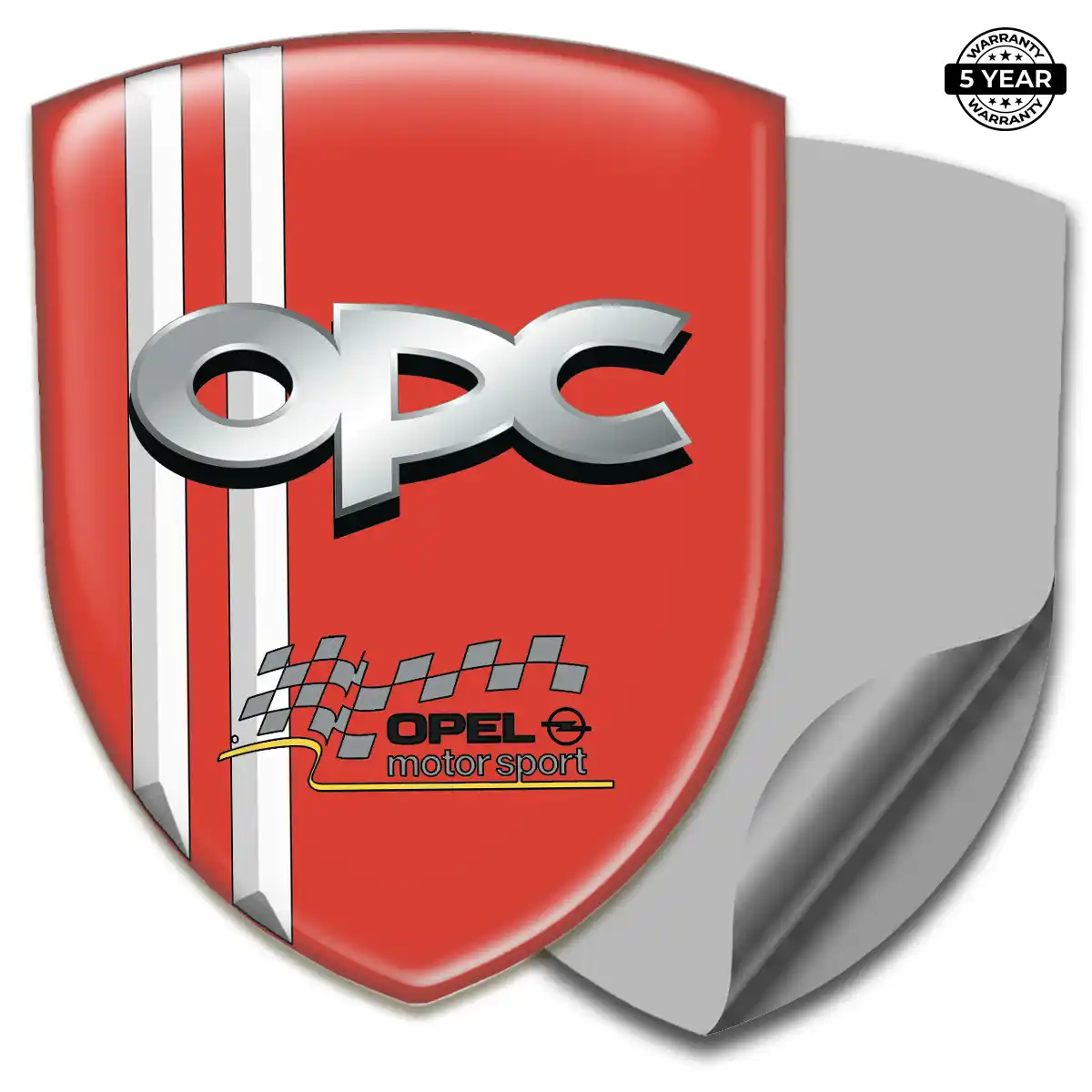 Opel Domed Decal Sleek Style