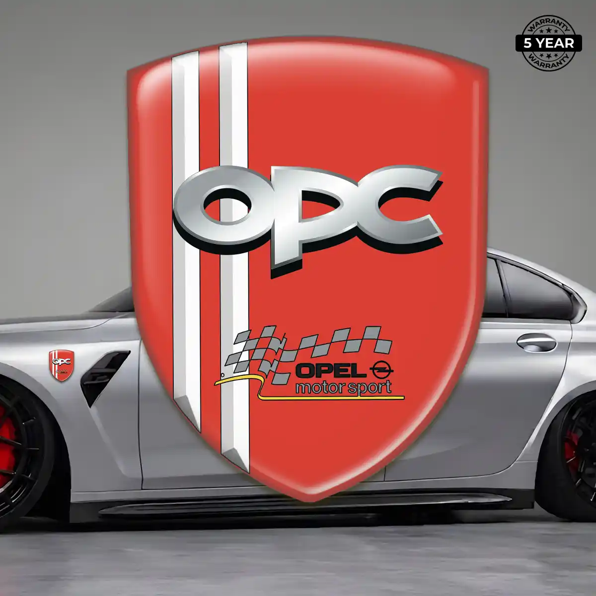 Opel Domed Decal Sleek Style