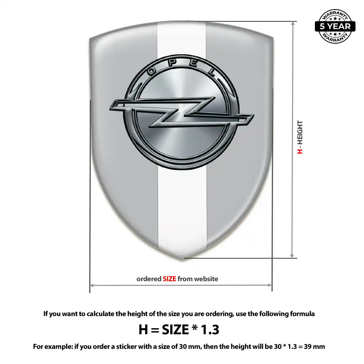 Opel Domed Emblem Deluxe Edition
