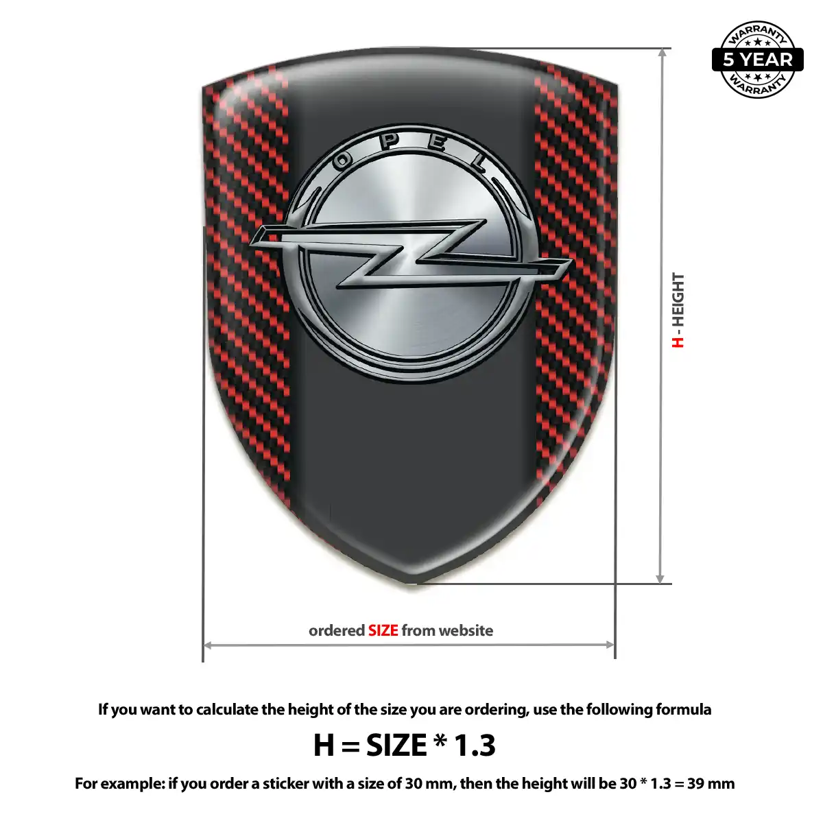 Opel Domed Emblem Elite Edition