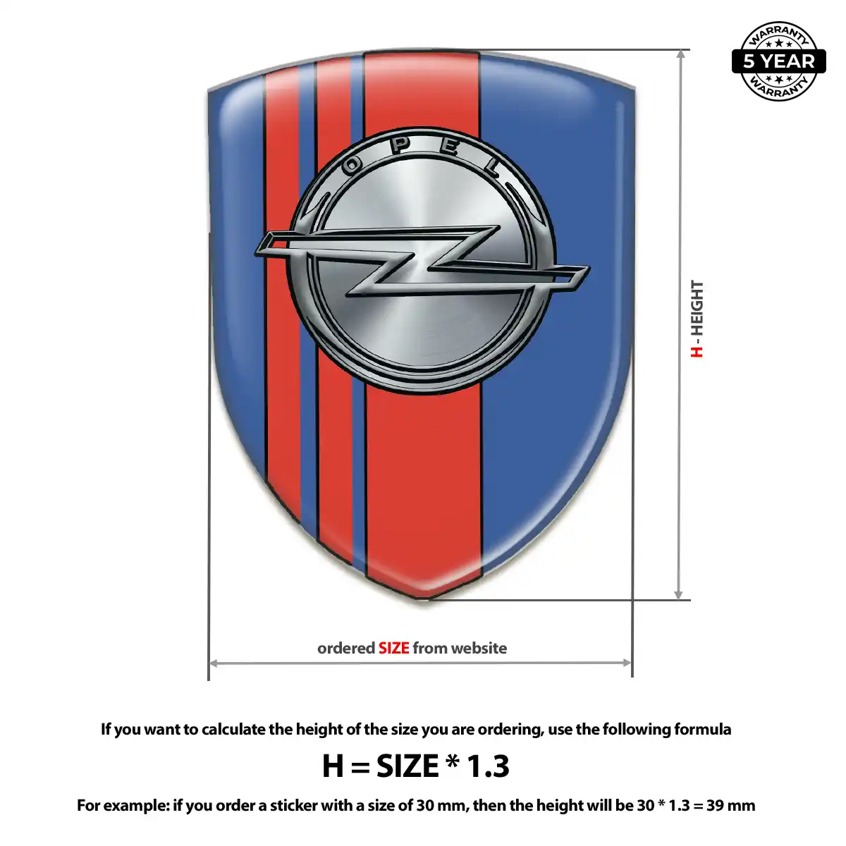 Opel Domed Emblem Interior Luxe