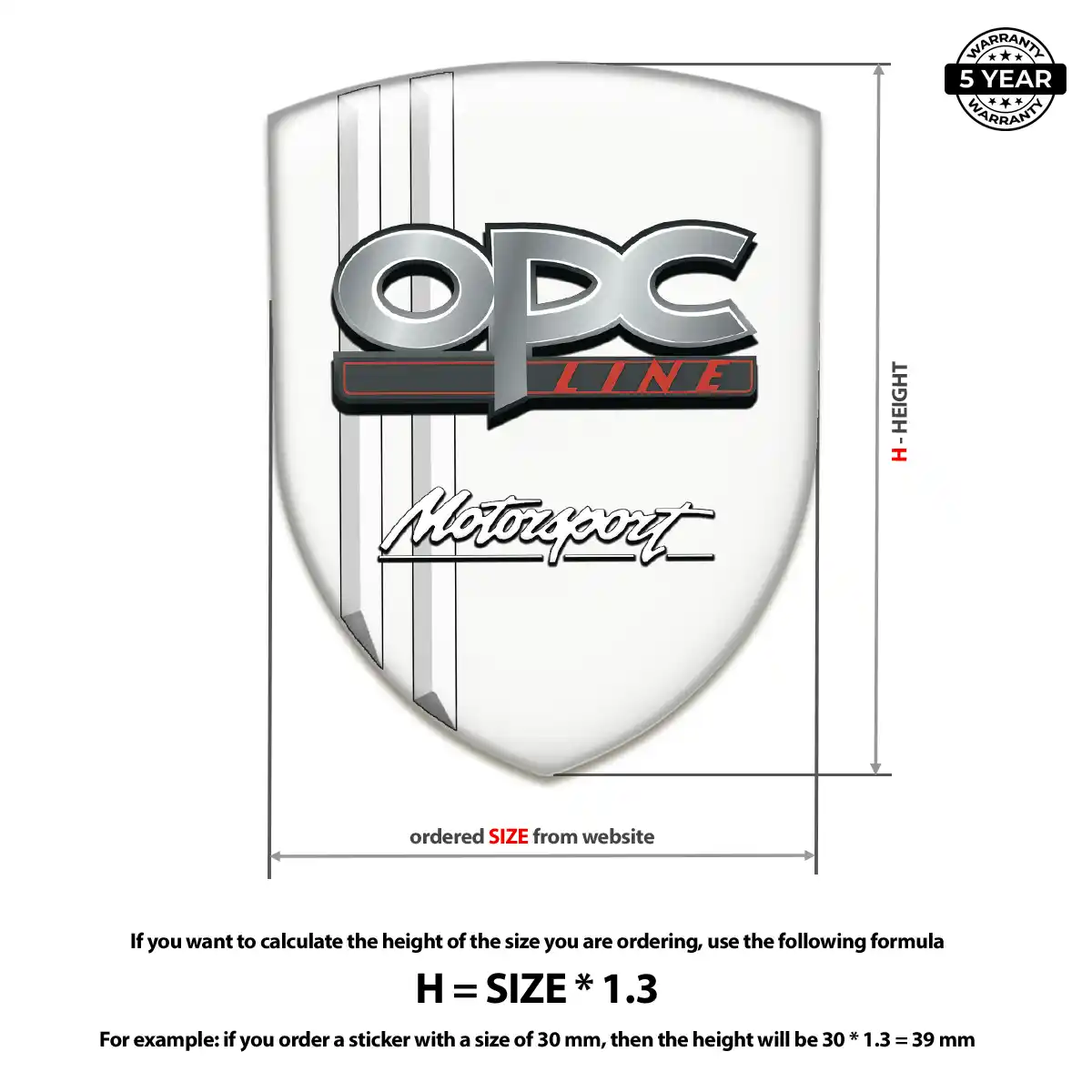 Opel Domed Emblem Opulent Line