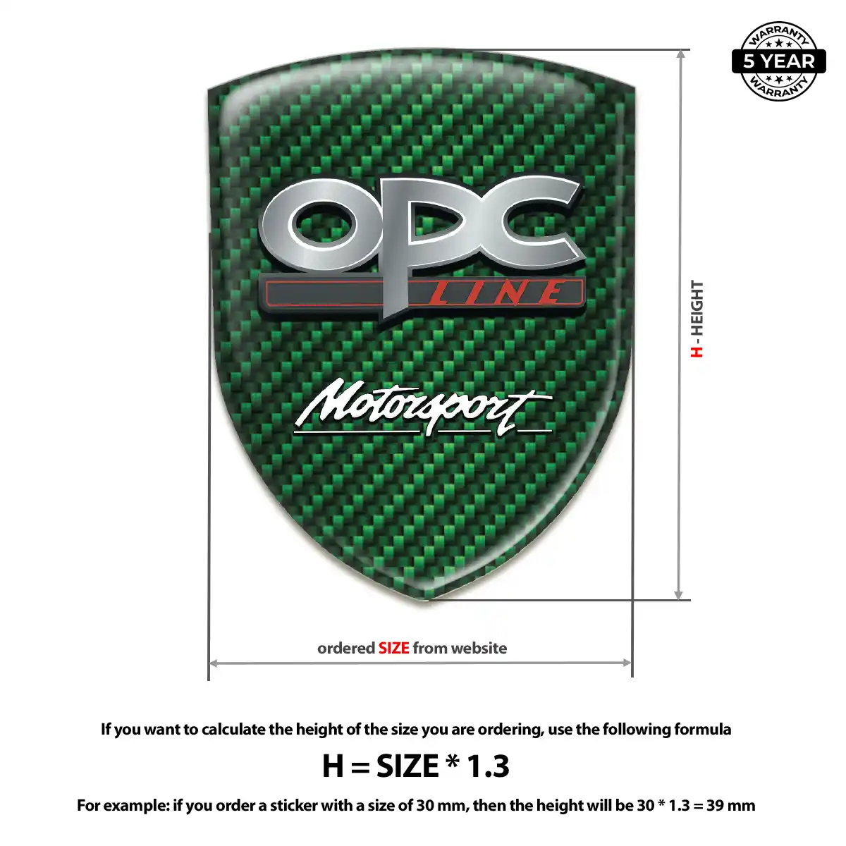 Opel Domed Emblem Prime Quality